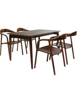 Ghế ăn gỗ tần bì Sona màu walnut