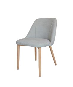 Ghế Ăn Vải Nỉ Xám Holly