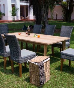 ghế nhựa giả mây furnist leah