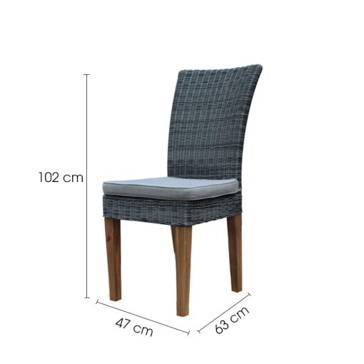 Ghế mây nhựa sân vườn Leah