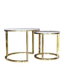 Bàn sofa đôi mặt đá tự nhiên Benny
