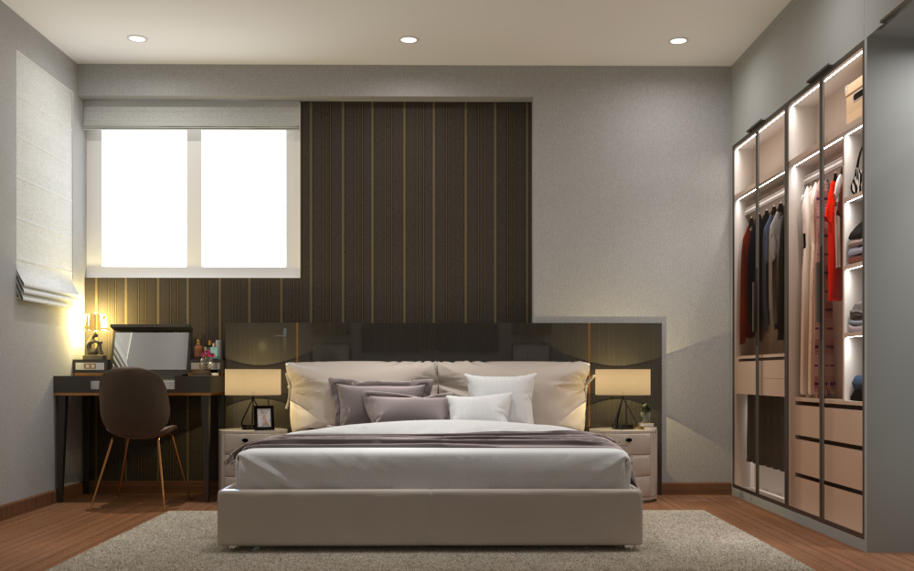 Với thiết kế nội thất phòng ngủ nhỏ đẹp 2024, bạn sẽ được trải nghiệm không gian nghỉ ngơi thư giãn vừa đẹp mắt lại rất tiện nghi. Hãy tận hưởng không gian phòng ngủ nhỏ nhưng sáng suốt, tràn đầy ánh sáng, tạo ra sự khác biệt cho căn phòng của bạn! Bạn sẽ tự nhiên yêu thích không gian phòng ngủ nhỏ tinh tế này vì nó đem đến nhiều giá trị và tiện ích cho cuộc sống của bạn.