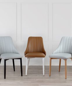 Ghế ăn bọc da với sự đa dạng về màu sắc