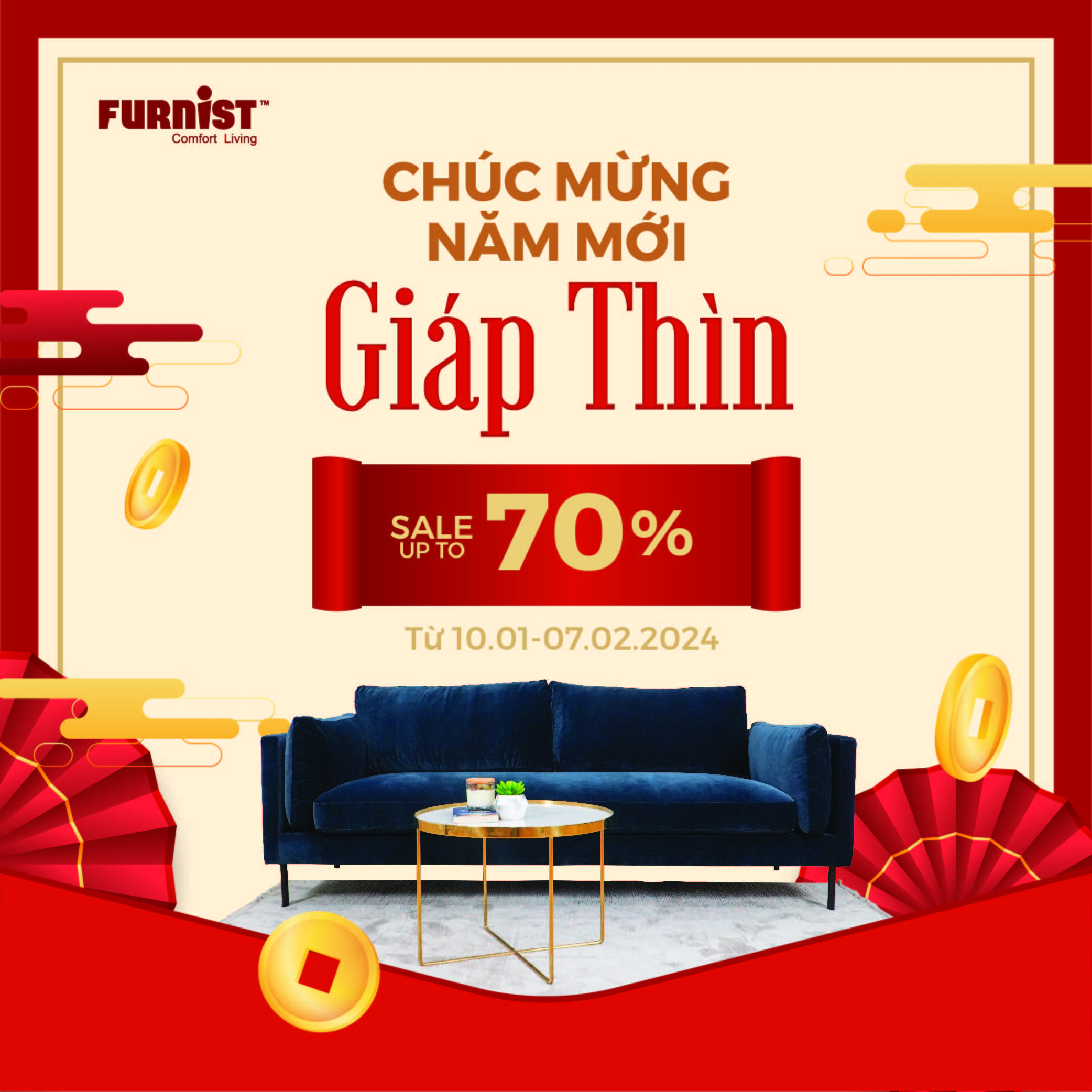 CHÚC MỪNG NĂM MỚI GIÁP THÌN - SALE UP TO 70%