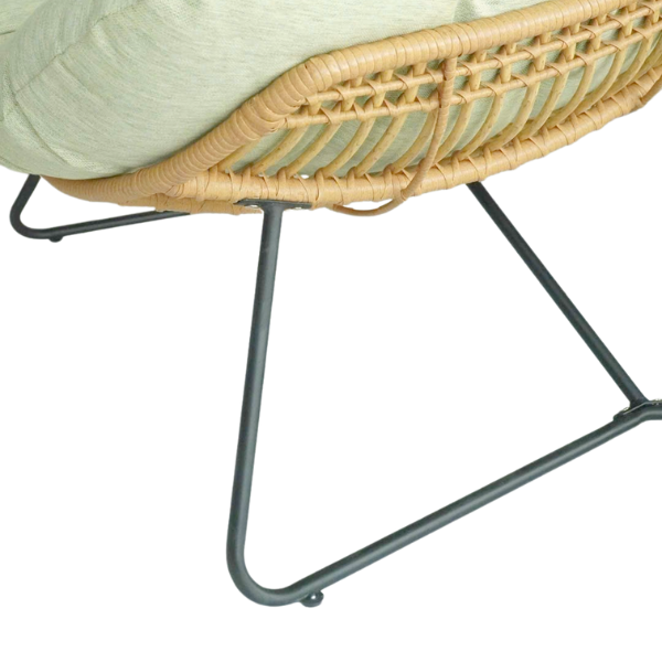 Ghế Thư Giãn Mây Nhựa Shell Cao Cấp - Thiết Kế Đẹp, Đệm Êm Ái