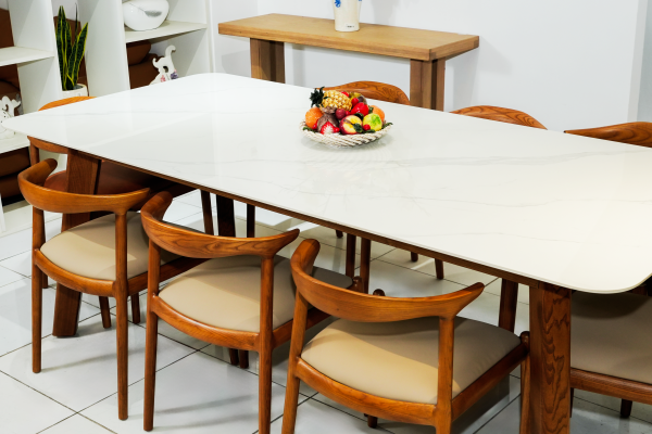 Mặt bàn đá trắng